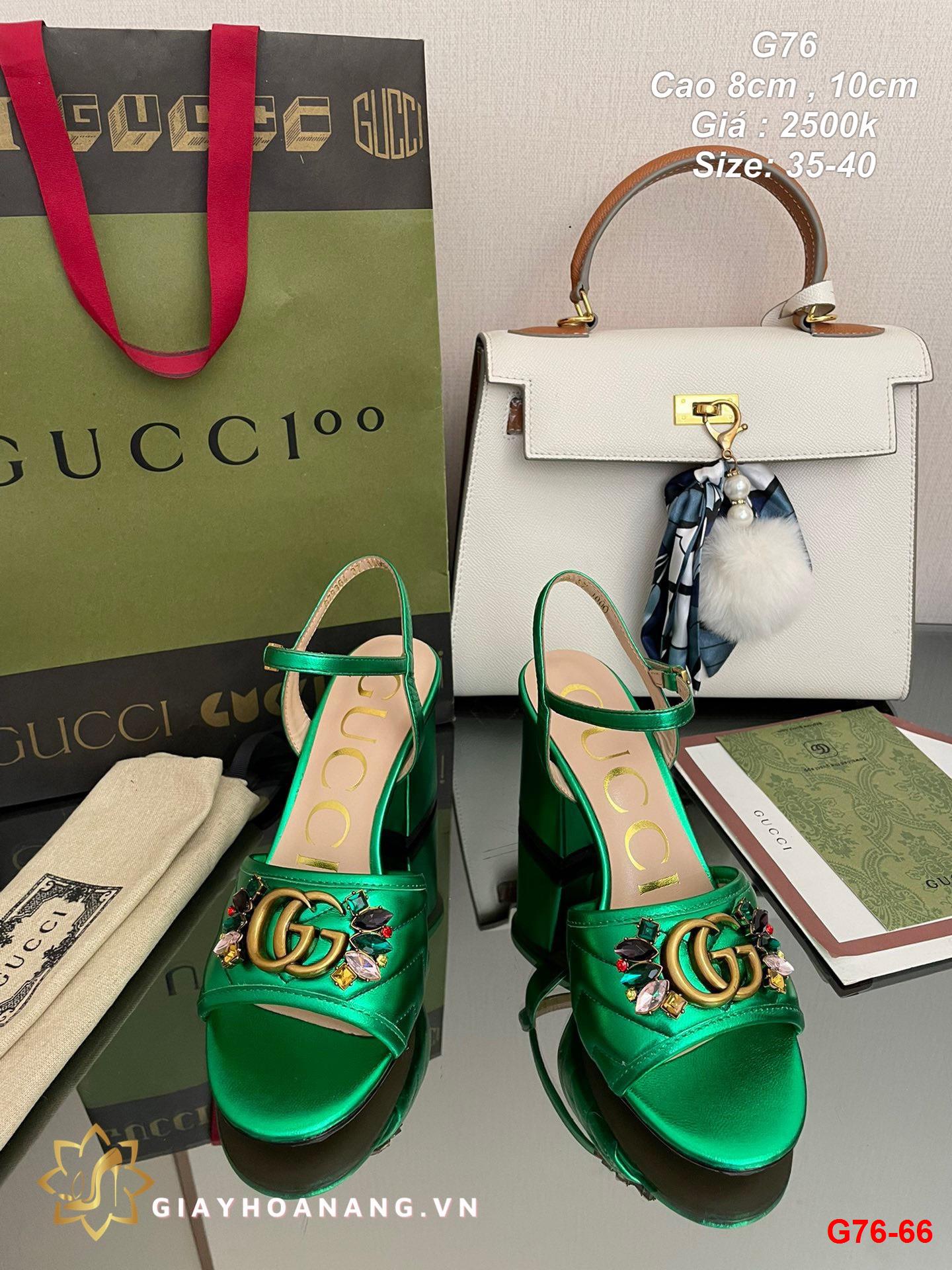 G76-66 Gucci sandal cao 8cm , 10cm siêu cấp
