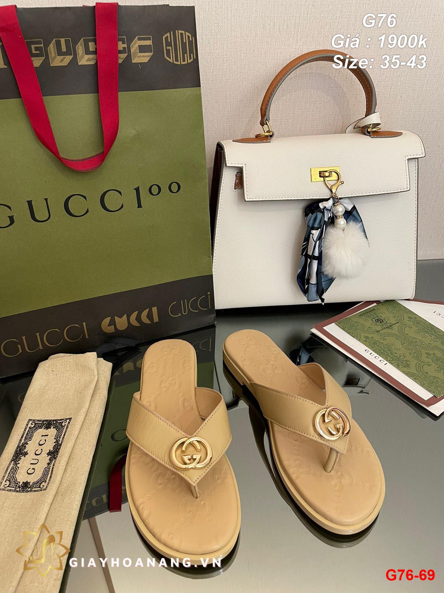 G76-69 Gucci dép sỏ ngón siêu cấp