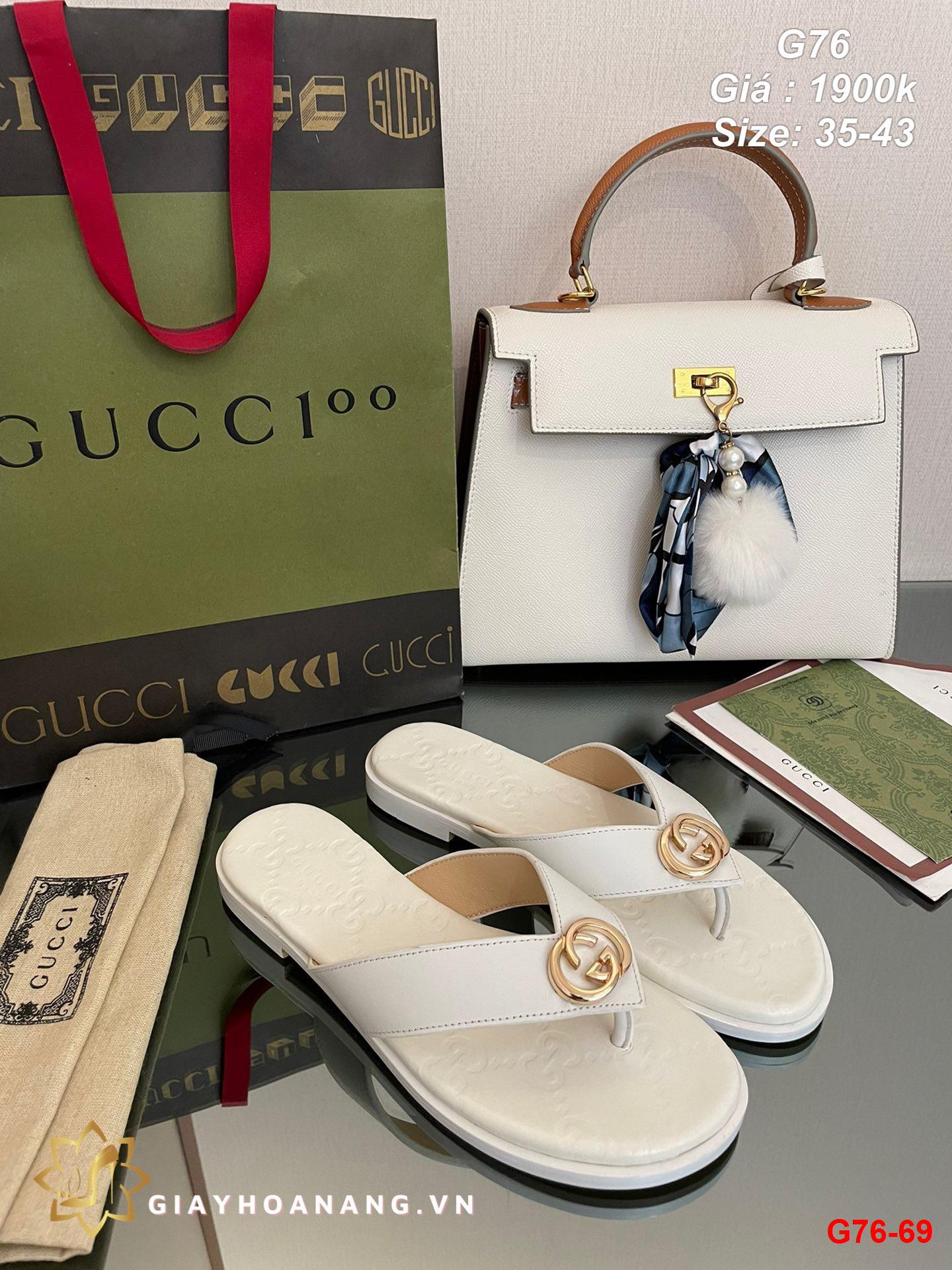 G76-69 Gucci dép sỏ ngón siêu cấp