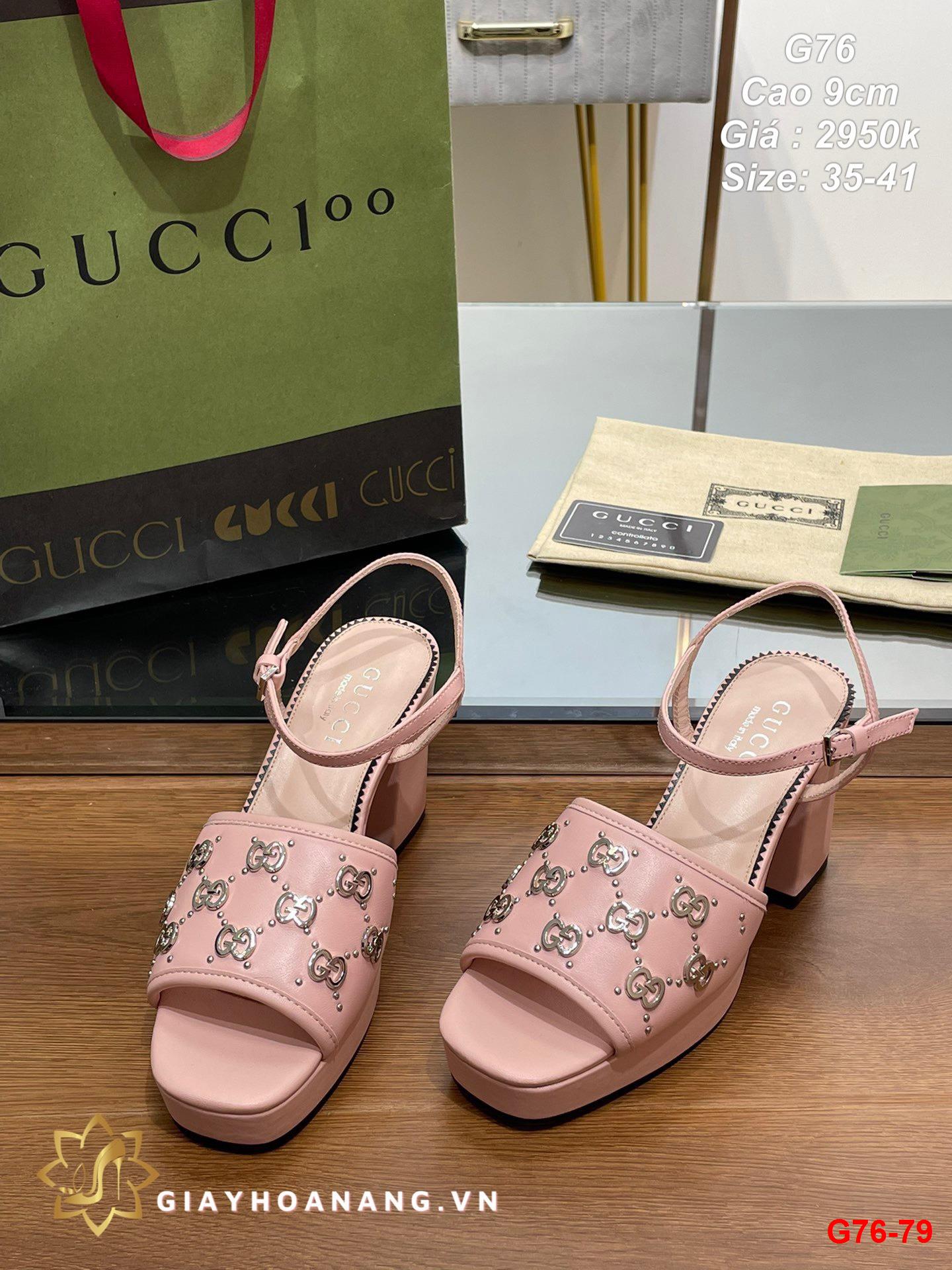 G76-79 Gucci sandal cao 9cm siêu cấp