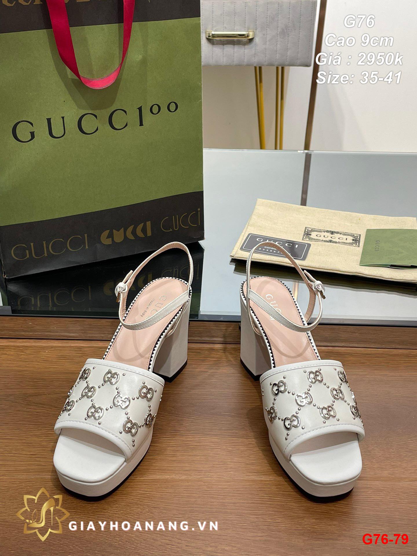 G76-79 Gucci sandal cao 9cm siêu cấp