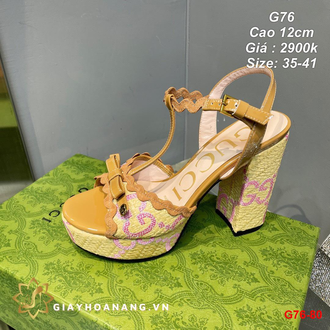 G76-80 Gucci sandal cao 12cm siêu cấp