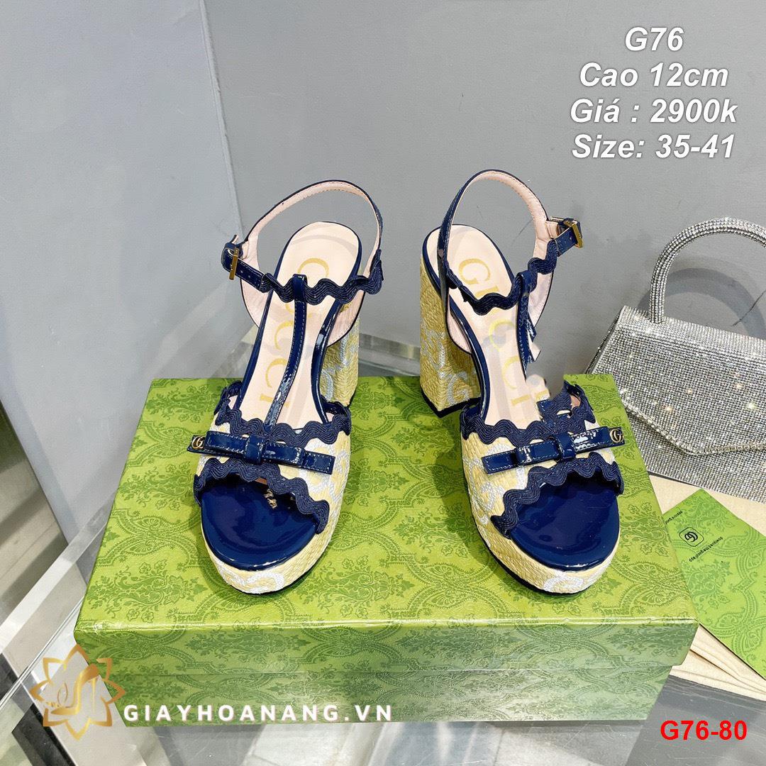 G76-80 Gucci sandal cao 12cm siêu cấp