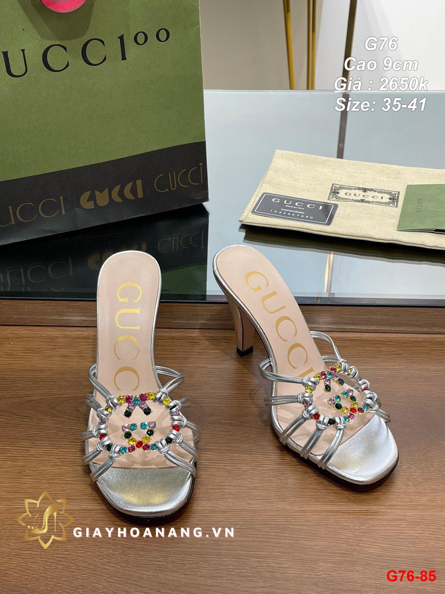 G76-85 Gucci dép cao 9cm siêu cấp