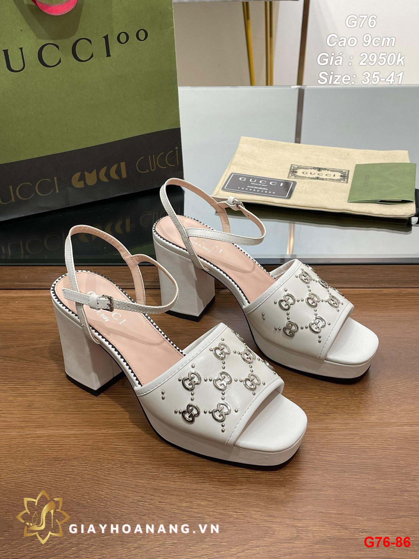 G76-86 Gucci sandal cao 9cm siêu cấp