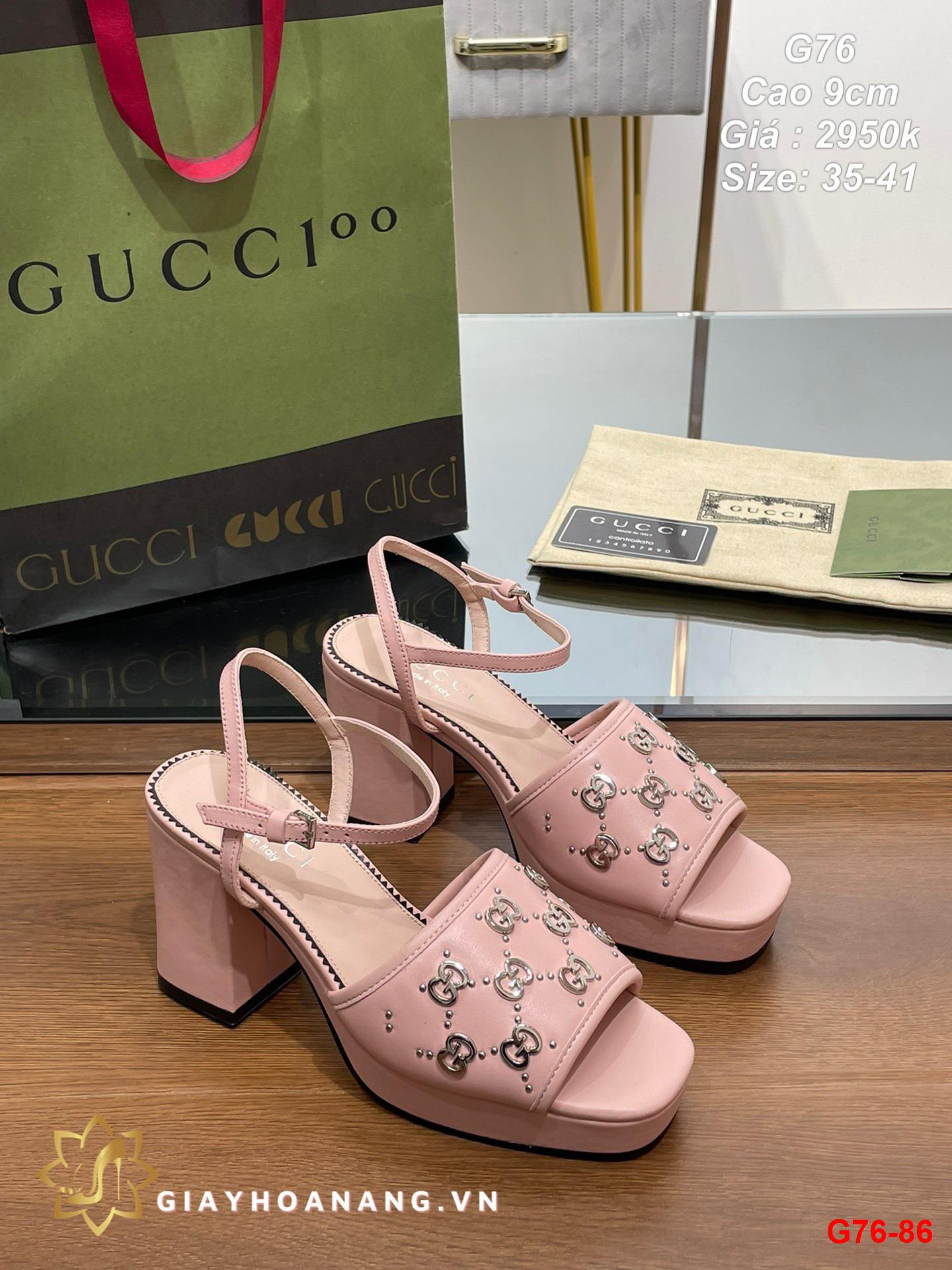 G76-86 Gucci sandal cao 9cm siêu cấp