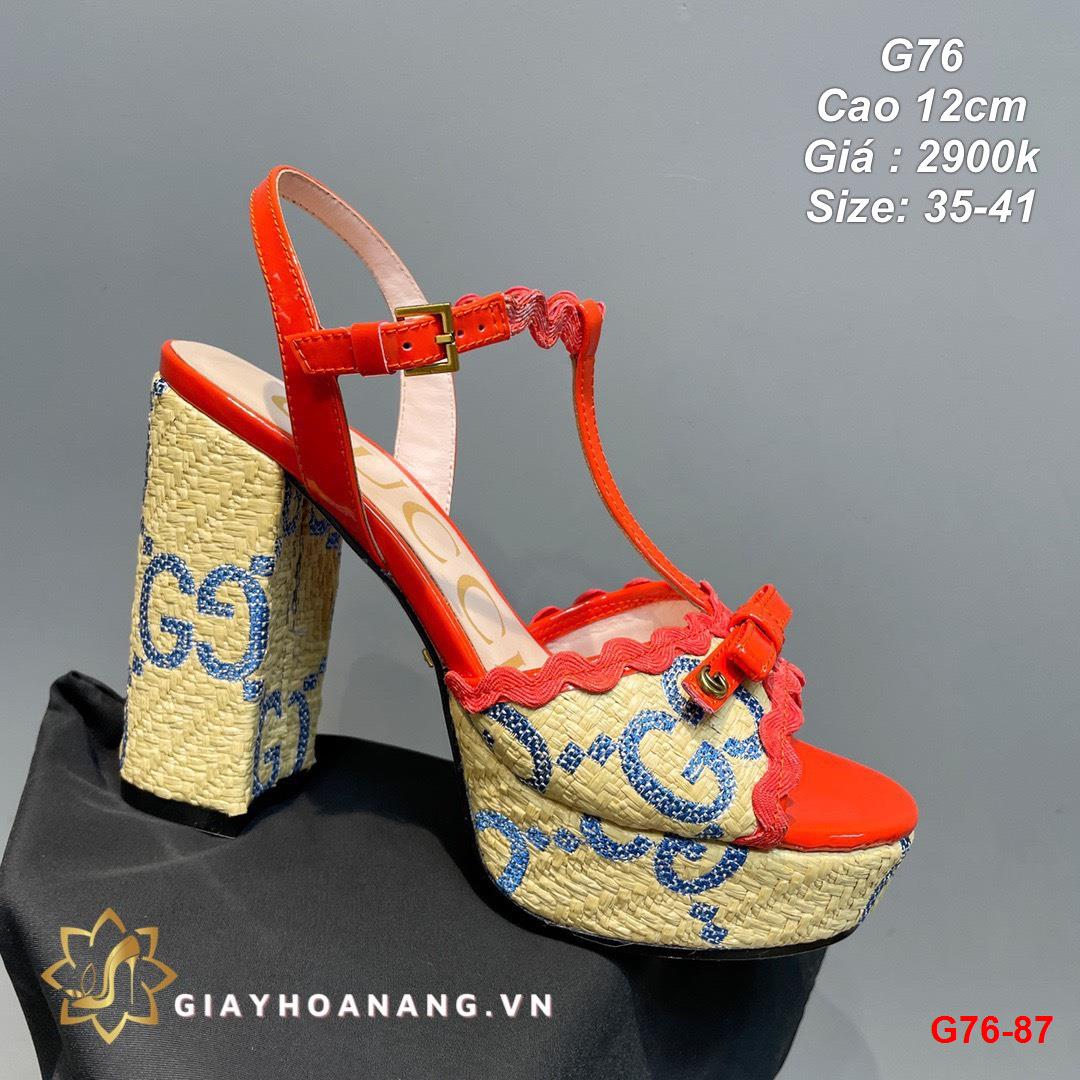 G76-87 Gucci sandal cao 12cm siêu cấp