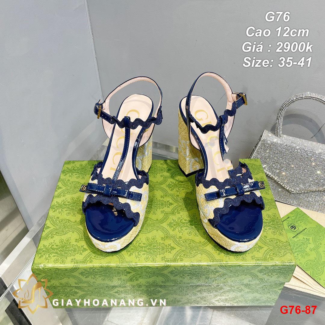 G76-87 Gucci sandal cao 12cm siêu cấp