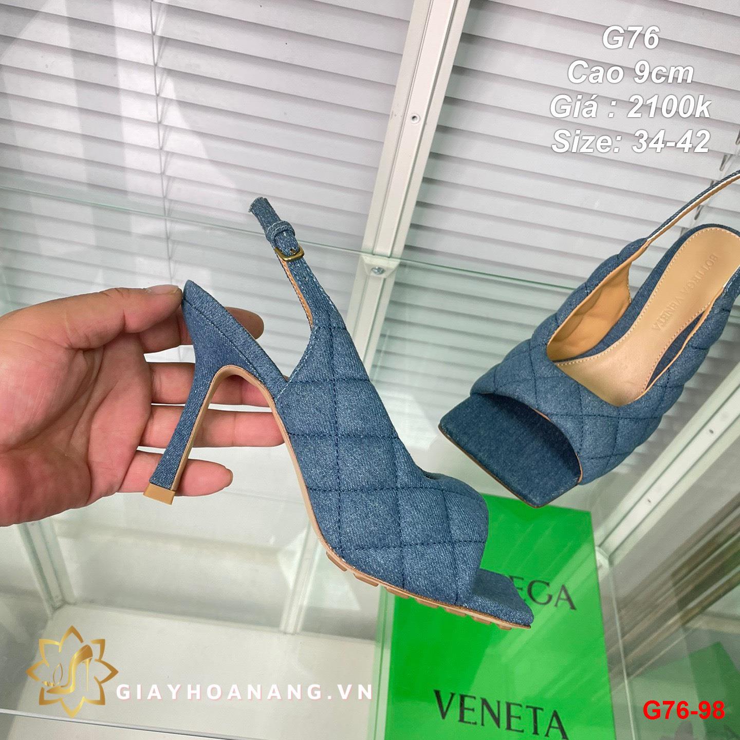 G76-98 Bottega Veneta sandal cao 9cm siêu cấp