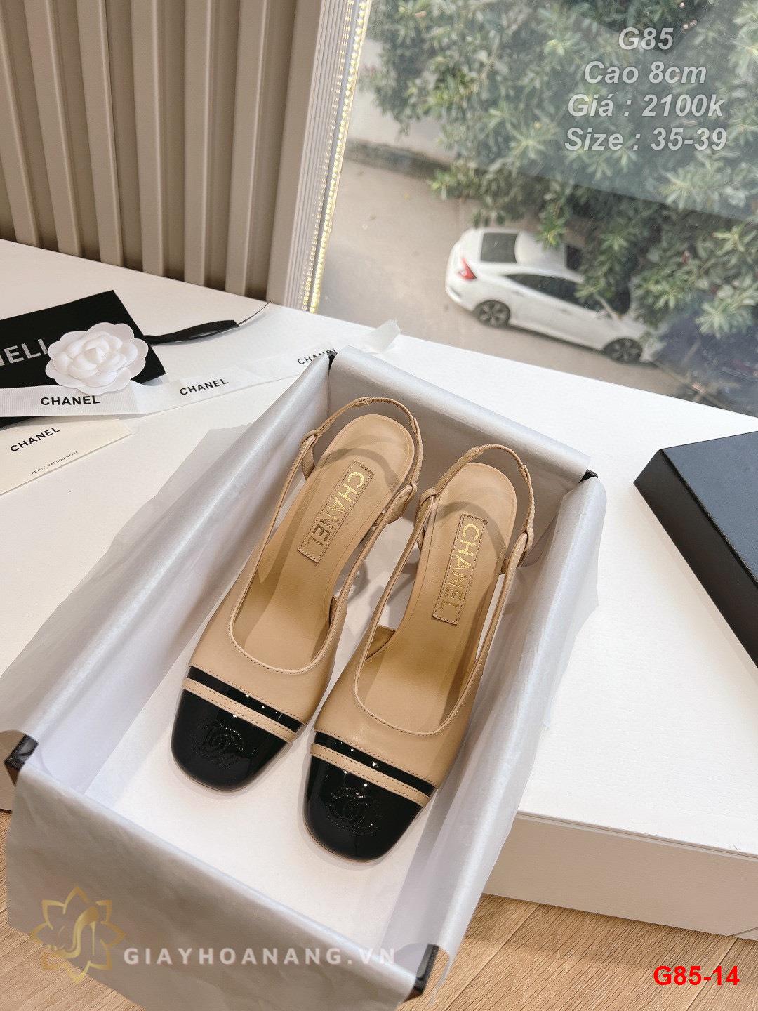 G85-14 Chanel sandal cao 8cm siêu cấp