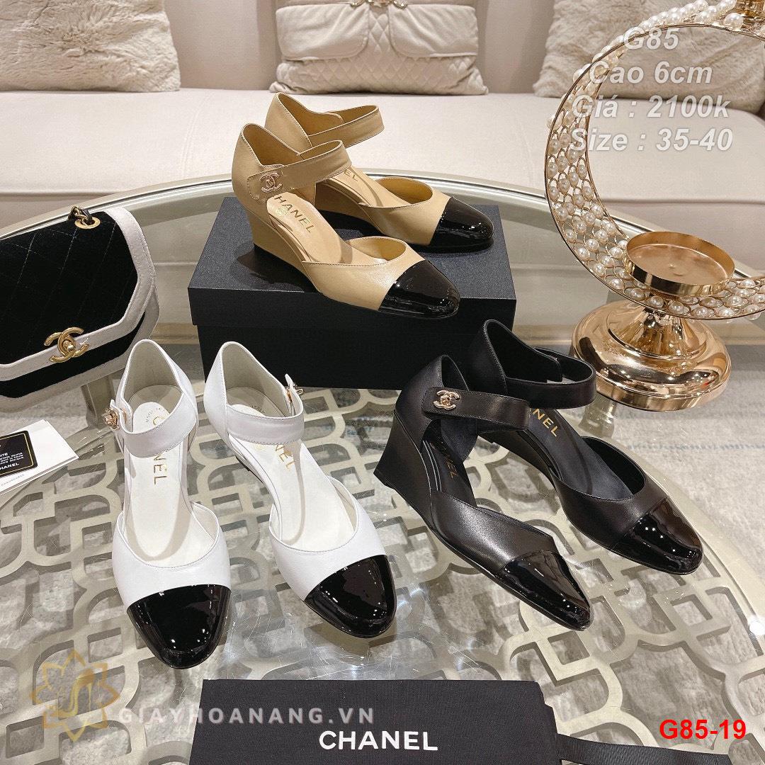 G85-19 Chanel sandal cao 6cm siêu cấp