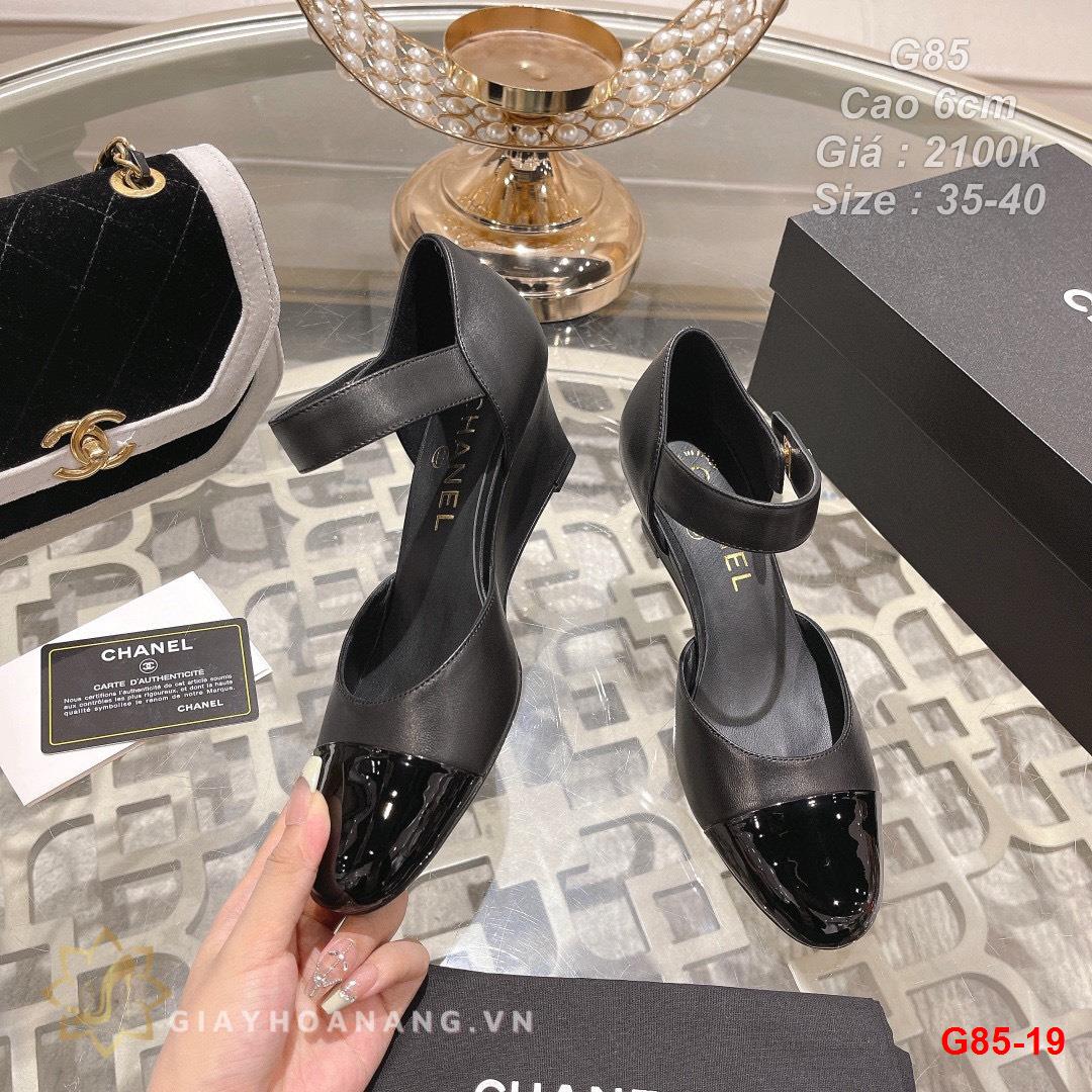 G85-19 Chanel sandal cao 6cm siêu cấp