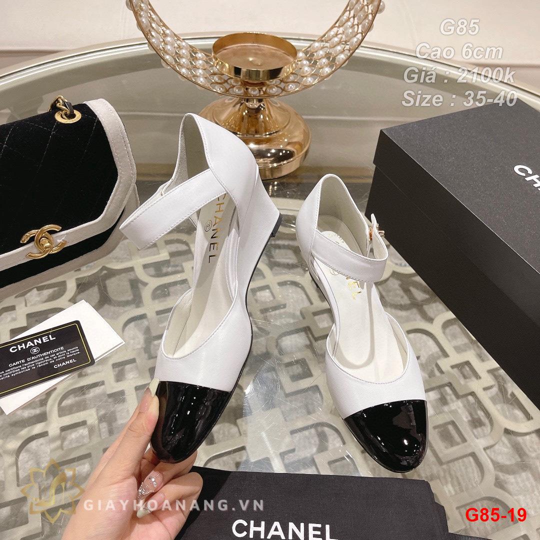 G85-19 Chanel sandal cao 6cm siêu cấp