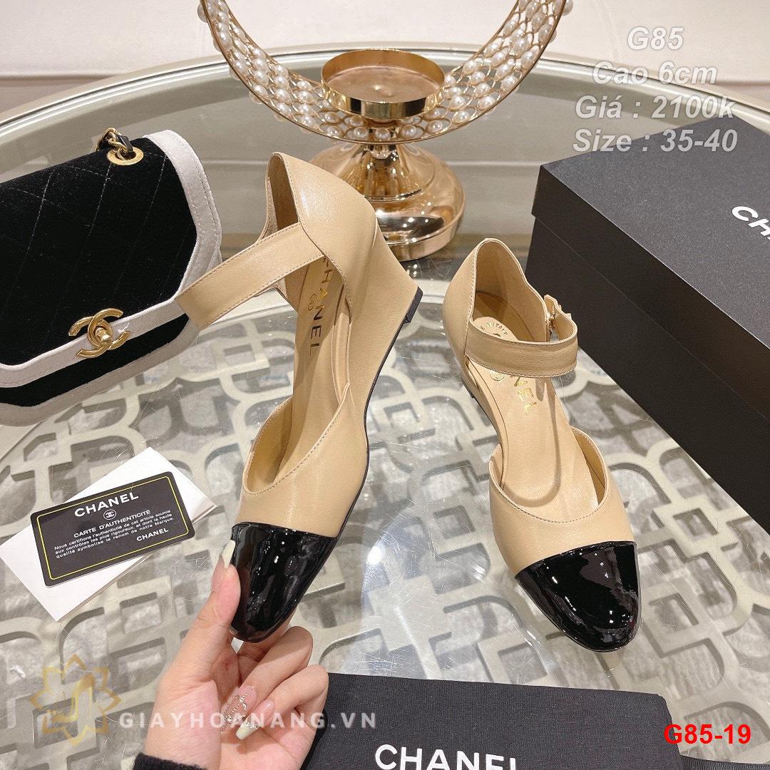 G85-19 Chanel sandal cao 6cm siêu cấp