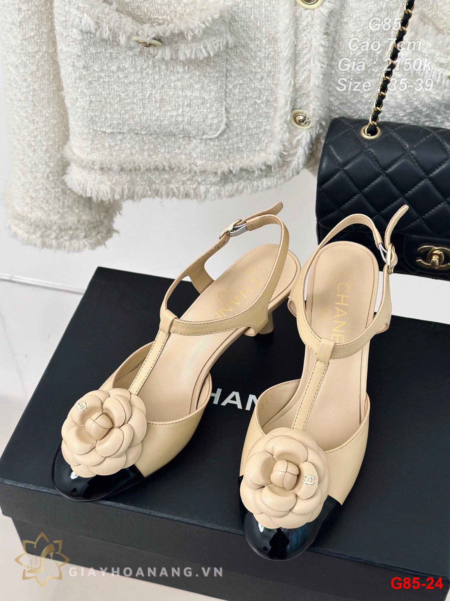 G85-24 Chanel sandal cao 7cm siêu cấp