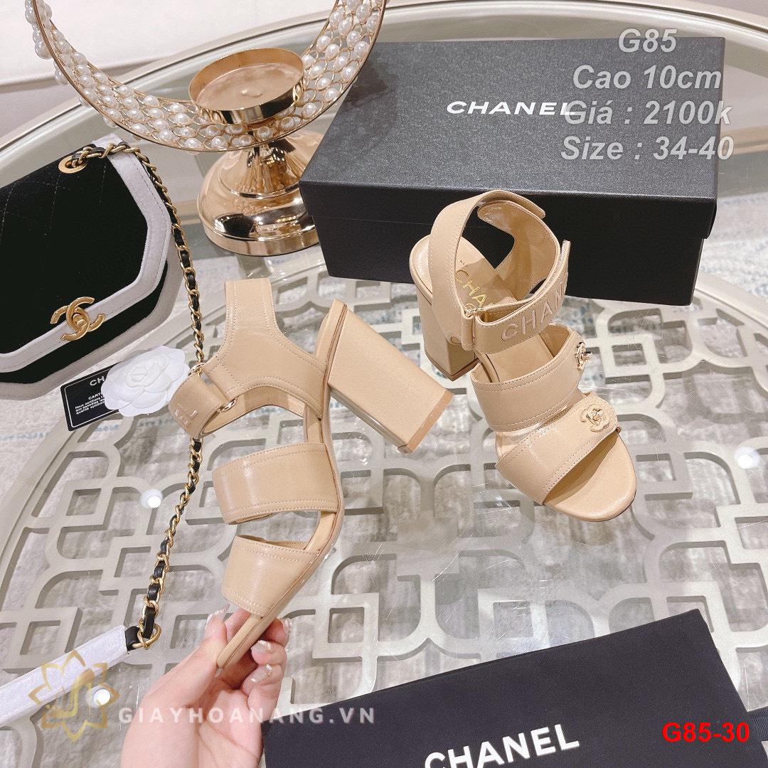 G85-30 Chanel sandal cao 10cm siêu cấp