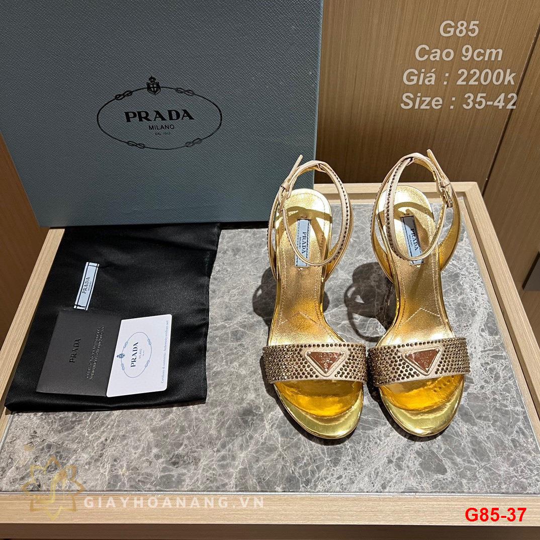 G85-37 Prada sandal cao 9cm siêu cấp