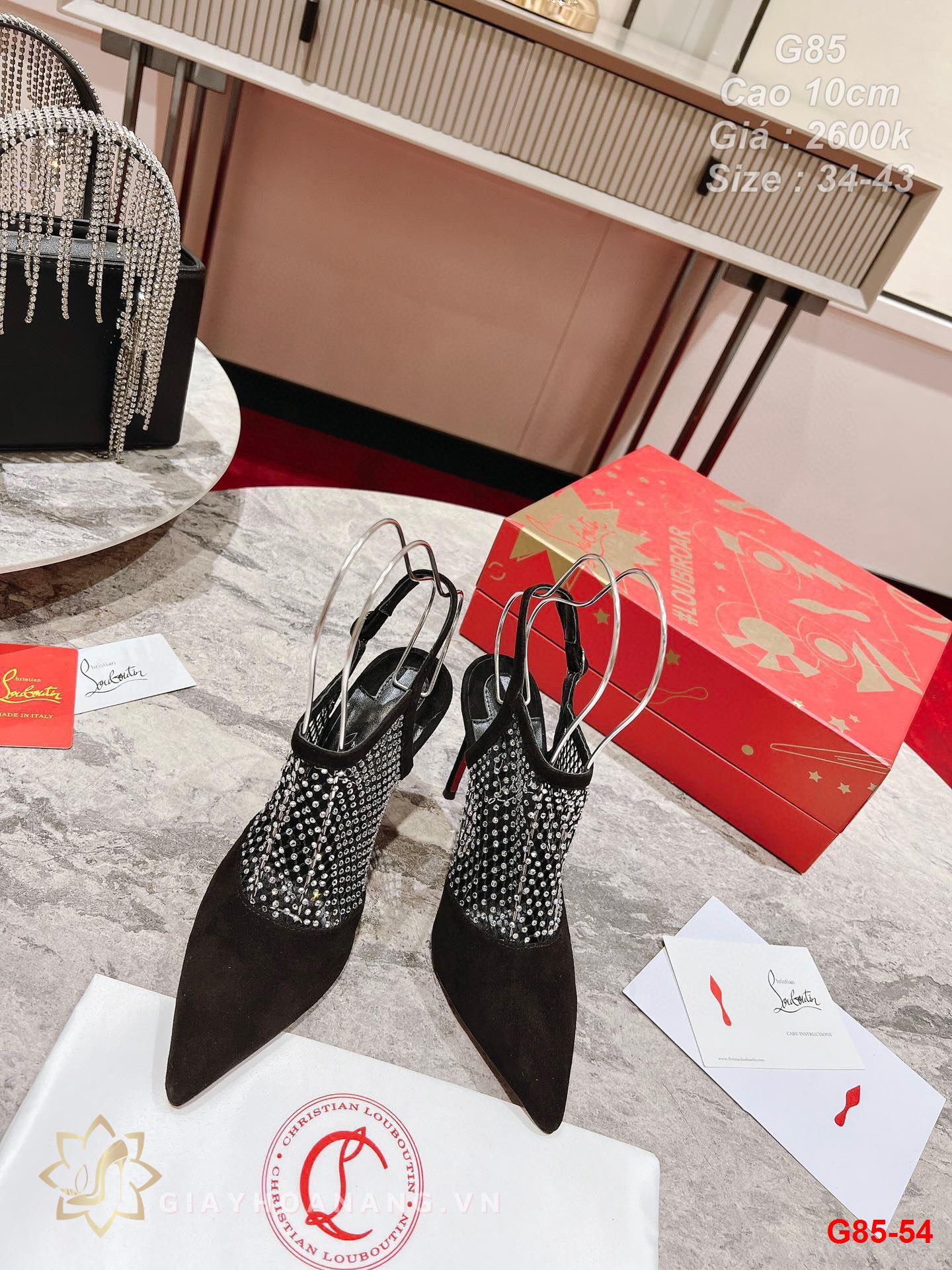 G85-54 Louboutin sandal cao gót 10cm siêu cấp