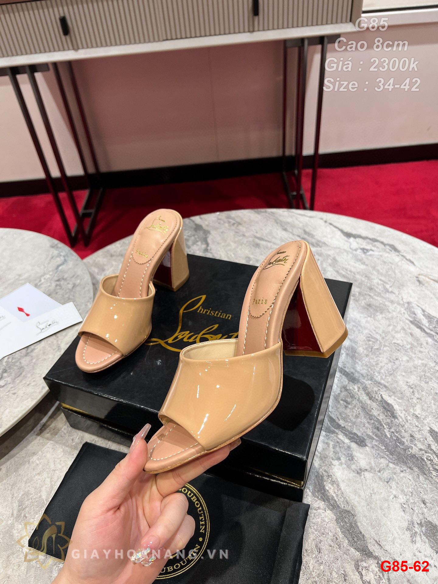 G85-62 Louboutin dép cao gót 8cm siêu cấp