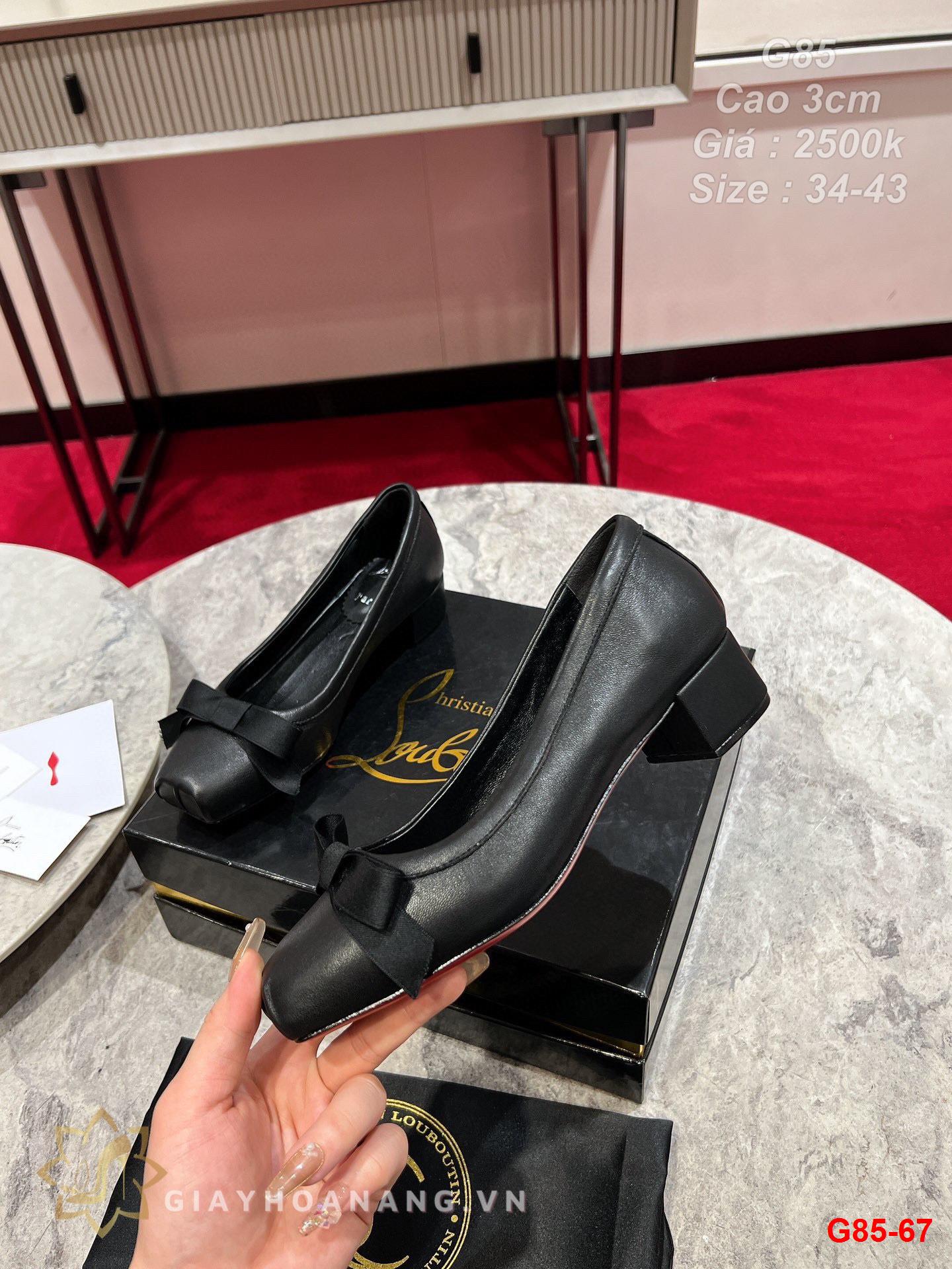 G85-67 Louboutin giày cao gót 3cm siêu cấp