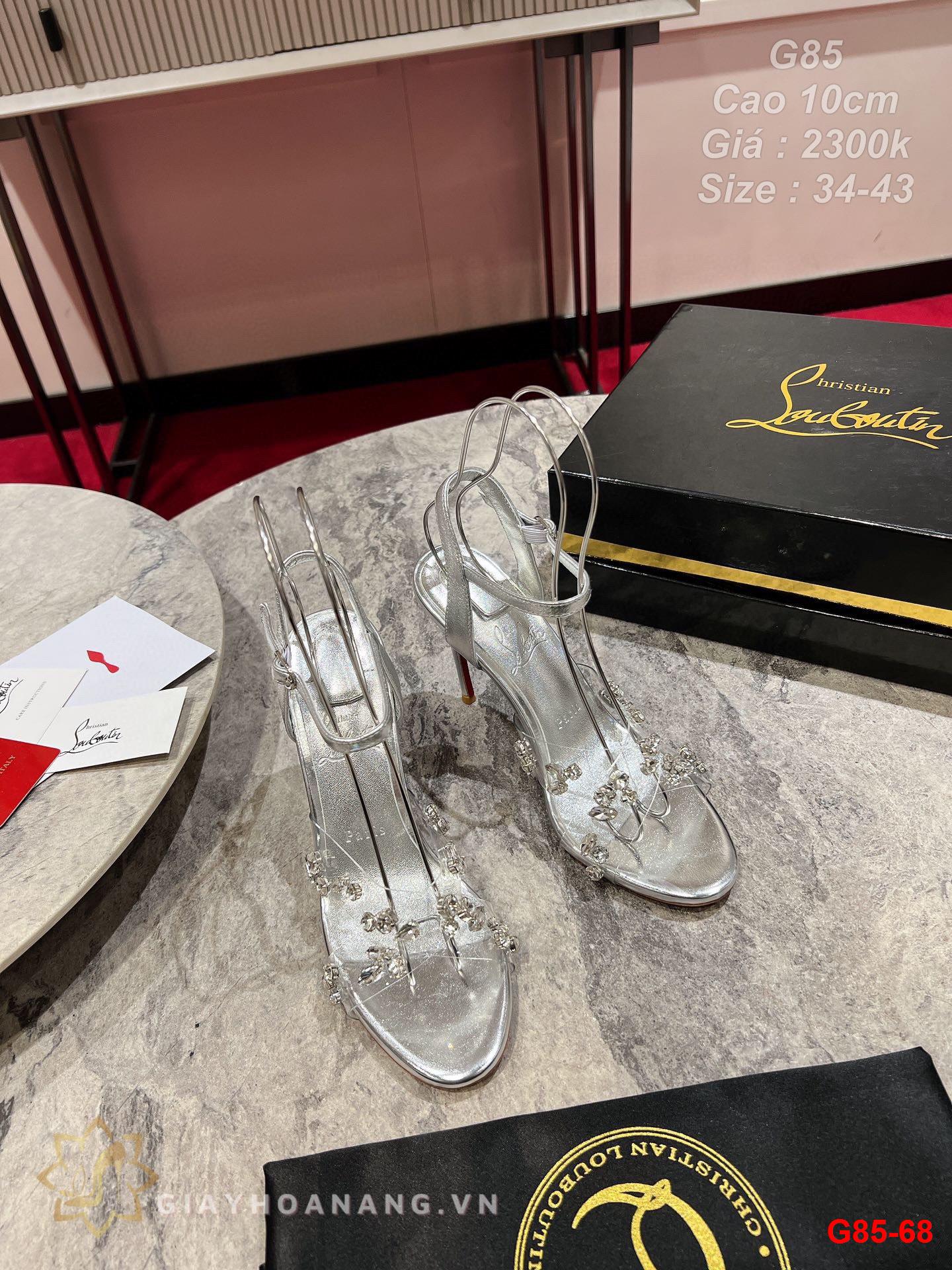 G85-68 Louboutin sandal cao gót 10cm siêu cấp