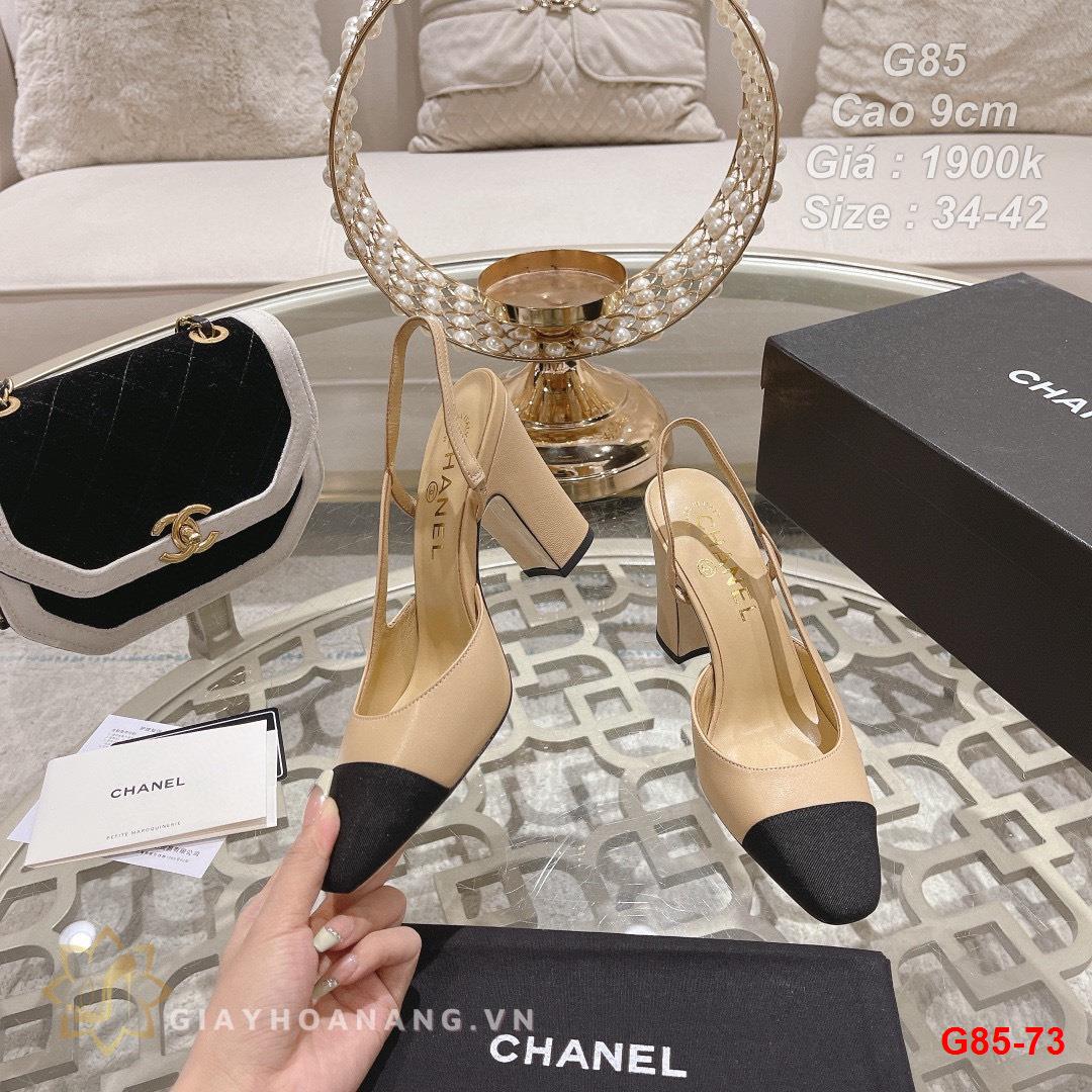 G85-73 Chanel sandal cao gót 9cm siêu cấp