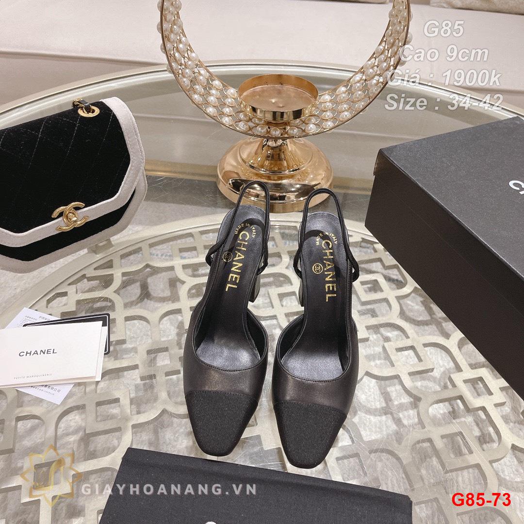 G85-73 Chanel sandal cao gót 9cm siêu cấp