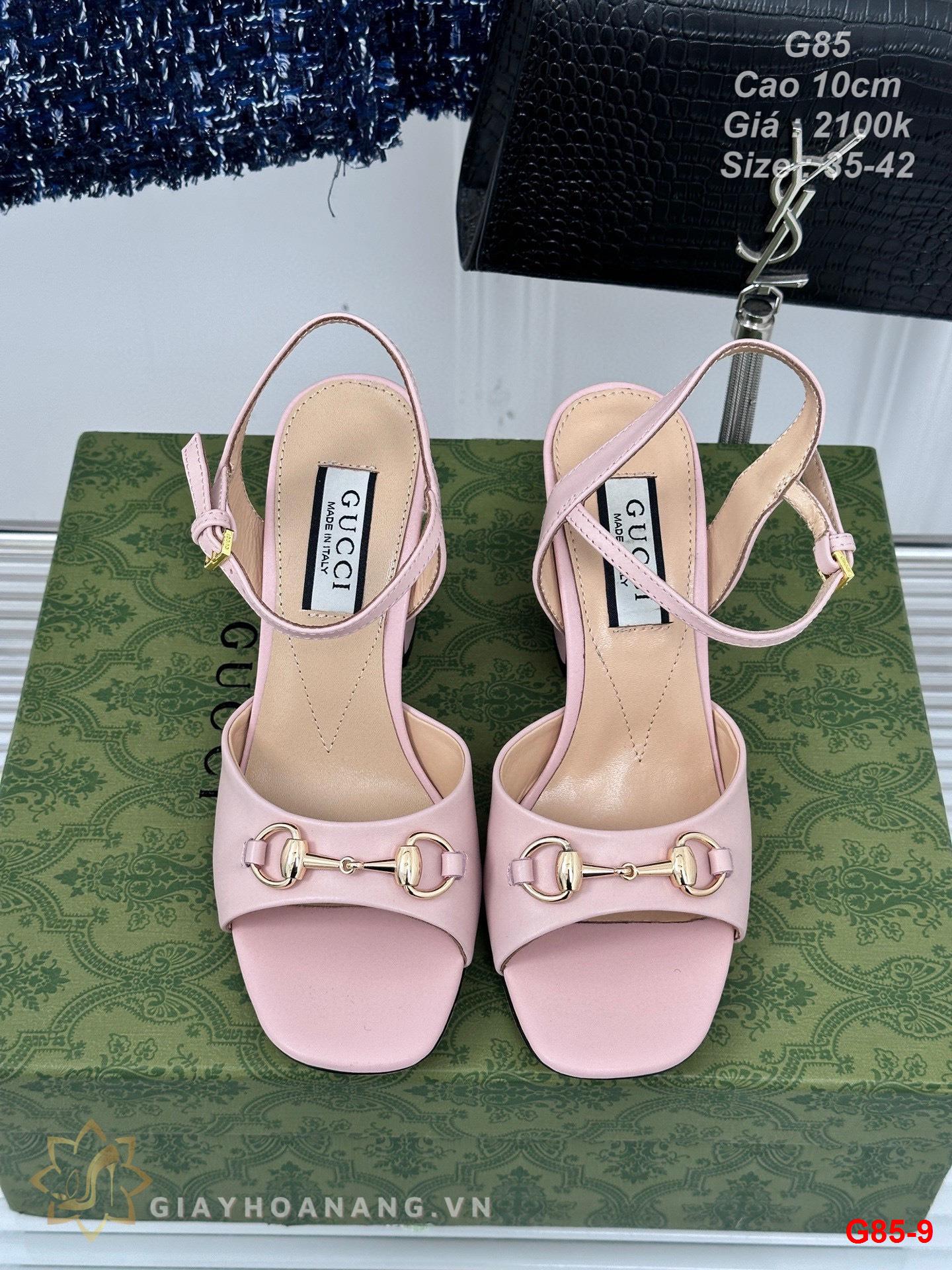 G85-9 Gucci sandal cao 10cm siêu cấp