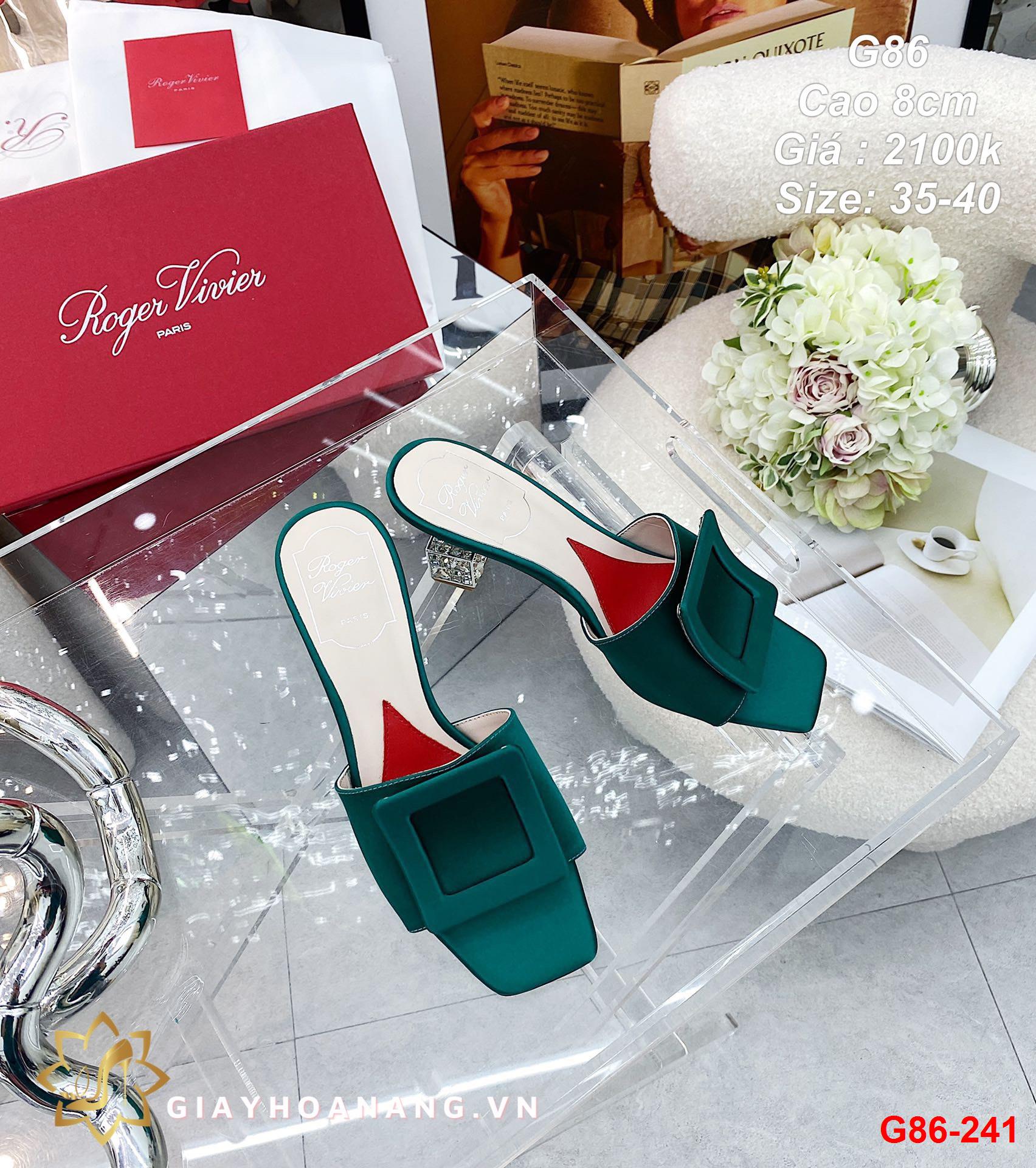 G86-241 Roger Vivier dép cao 8cm siêu cấp