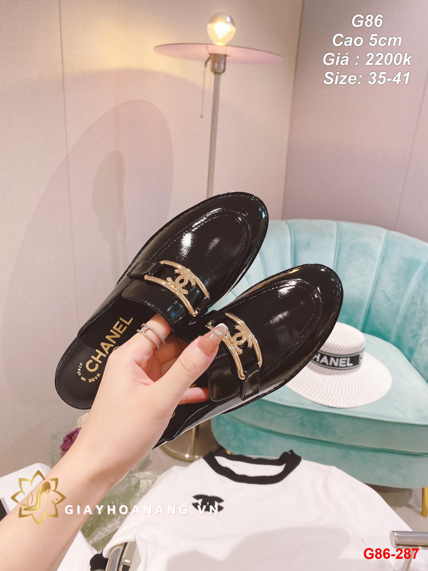 G86-287 Chanel giày cao 5cm siêu cấp
