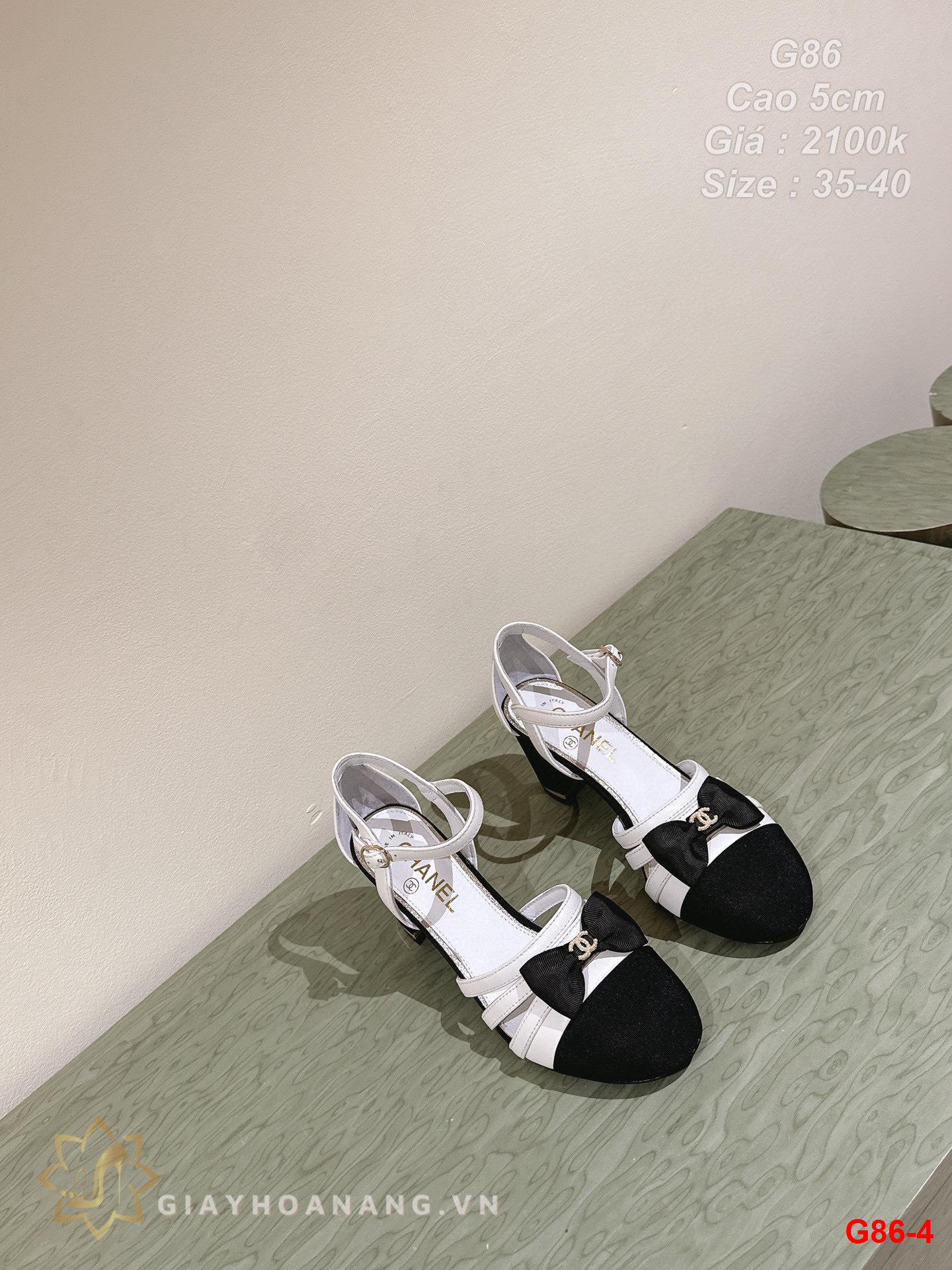 G86-4 Chanel sandal cao gót 5cm siêu cấp