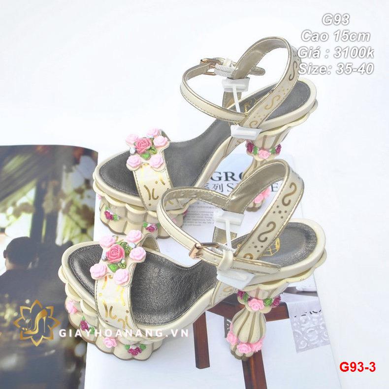 G93-3 Sandal cao 15cm siêu cấp