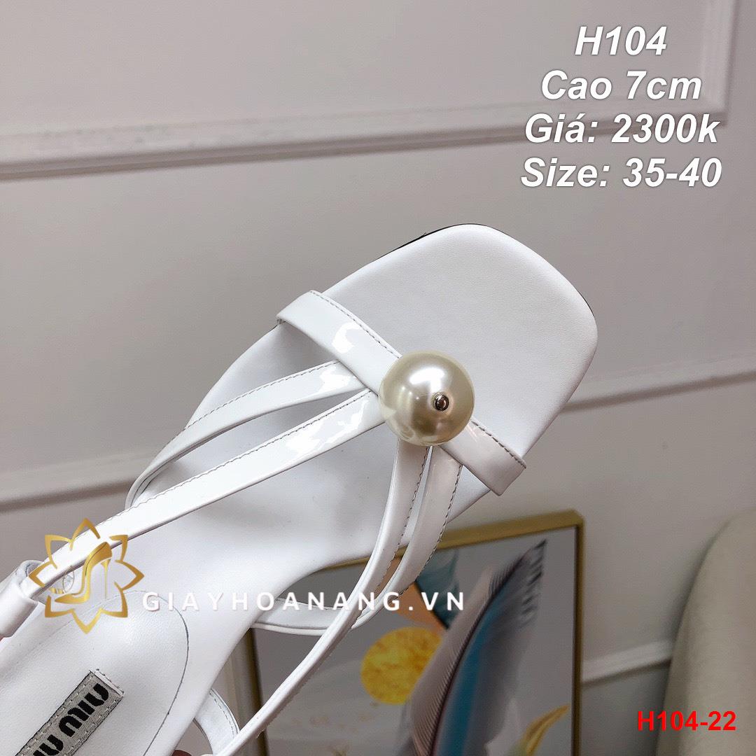 H104-22 Miu Miu sandal cao 7cm siêu cấp