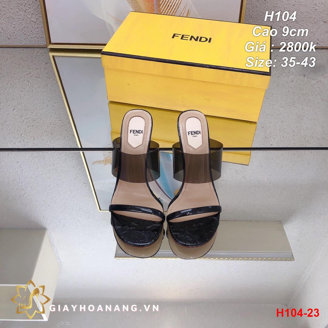 H104-23 Fendi déo cao 9cm siêu cấp