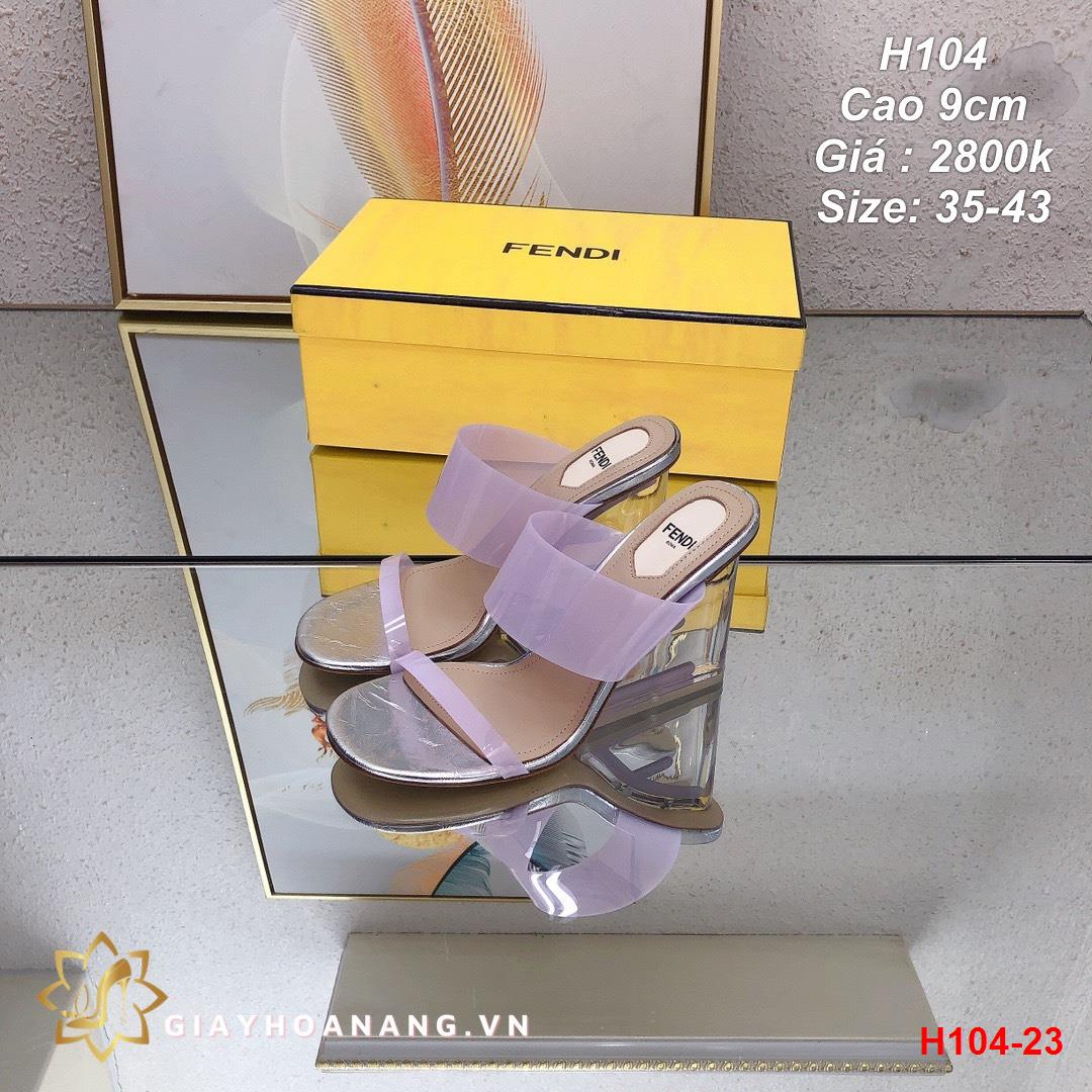 H104-23 Fendi déo cao 9cm siêu cấp