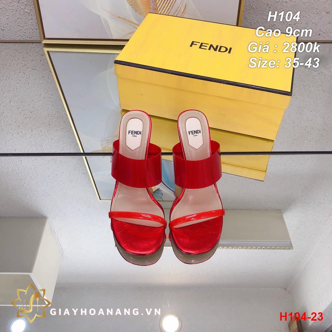 H104-23 Fendi déo cao 9cm siêu cấp