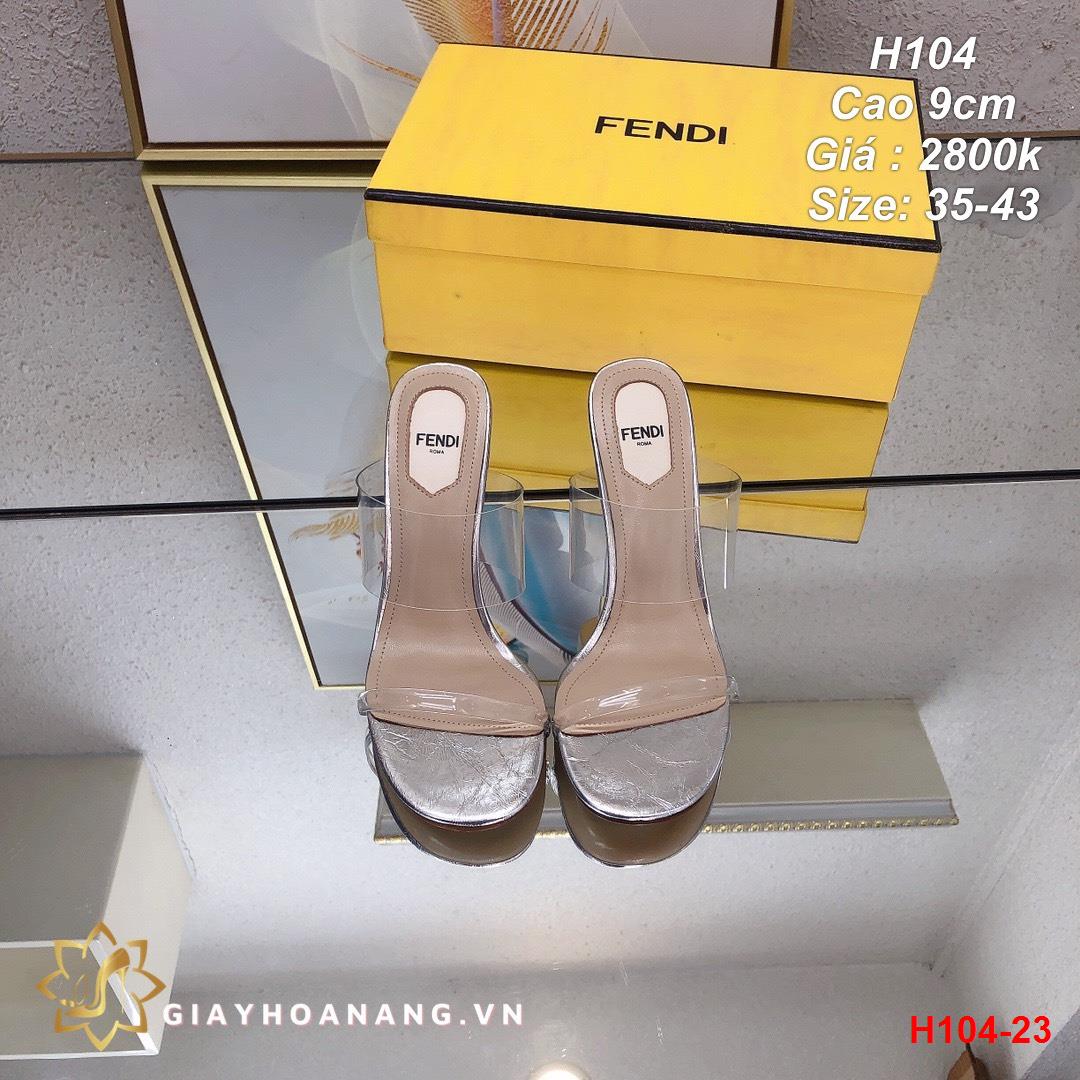 H104-23 Fendi déo cao 9cm siêu cấp