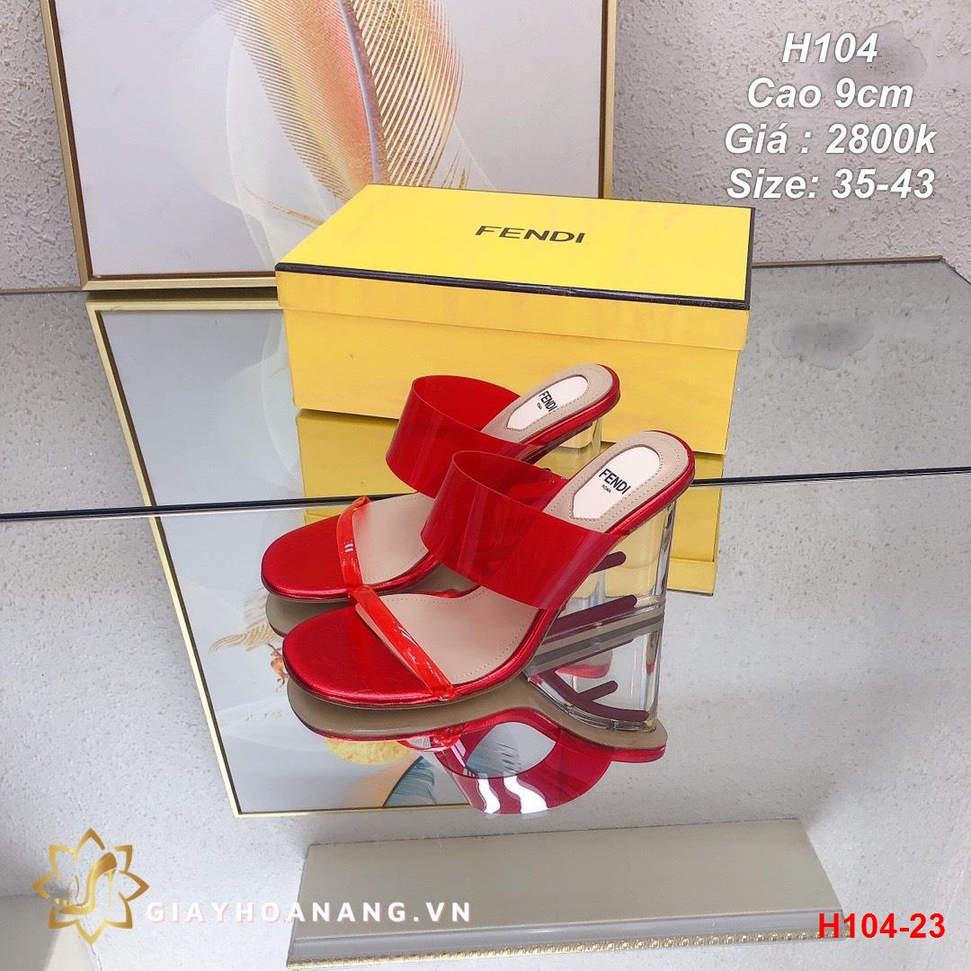 H104-23 Fendi déo cao 9cm siêu cấp