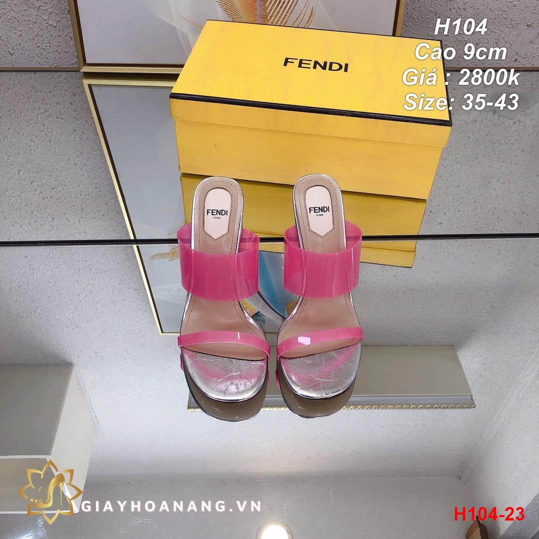 H104-23 Fendi déo cao 9cm siêu cấp