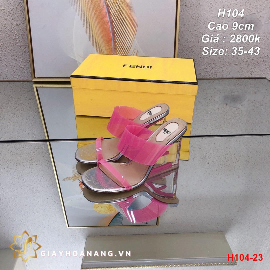 H104-23 Fendi déo cao 9cm siêu cấp