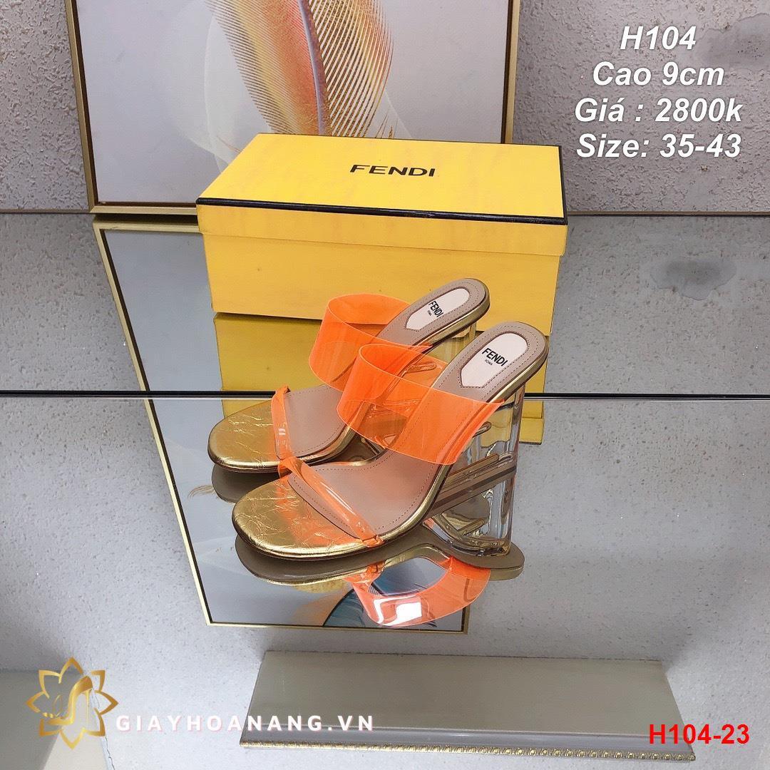 H104-23 Fendi déo cao 9cm siêu cấp