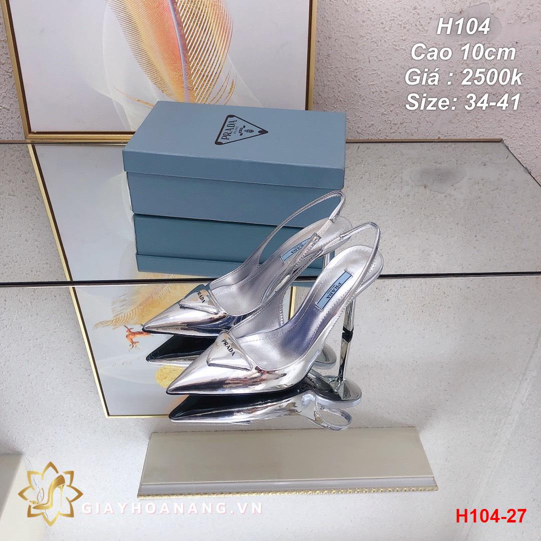 H104-27 Prada sandal cao 10cm siêu cấp