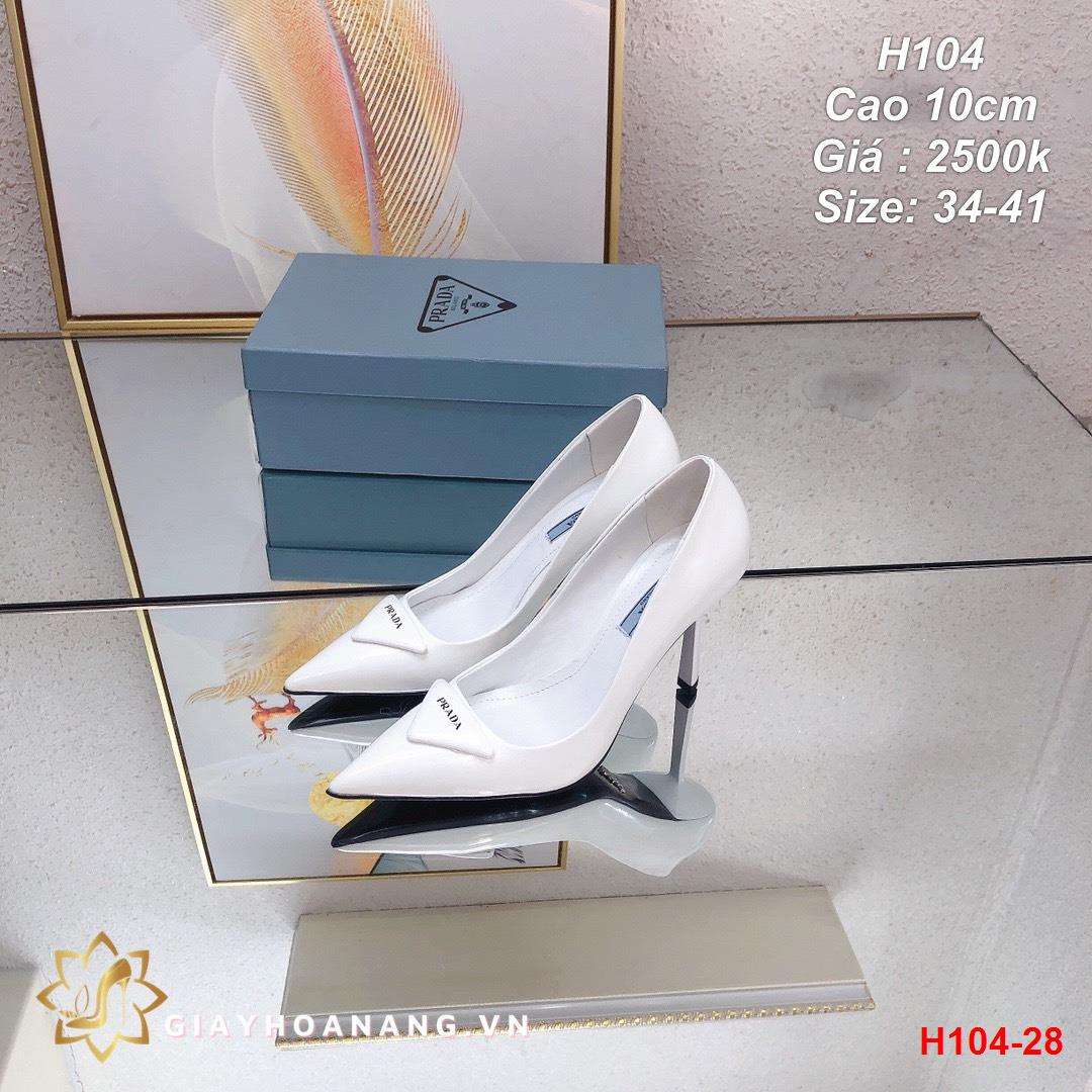 H104-28 Prada giày cao 10cm siêu cấp