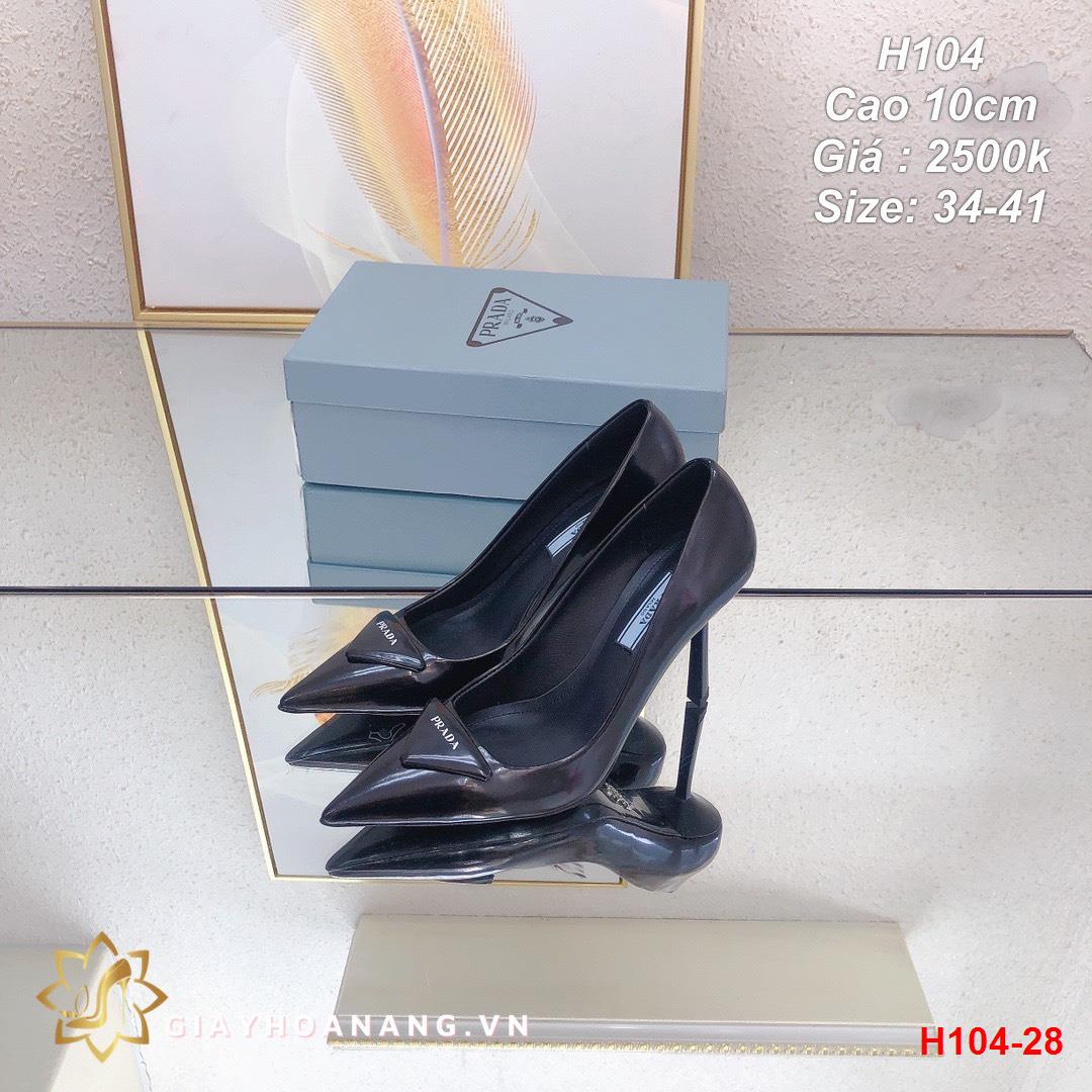 H104-28 Prada giày cao 10cm siêu cấp