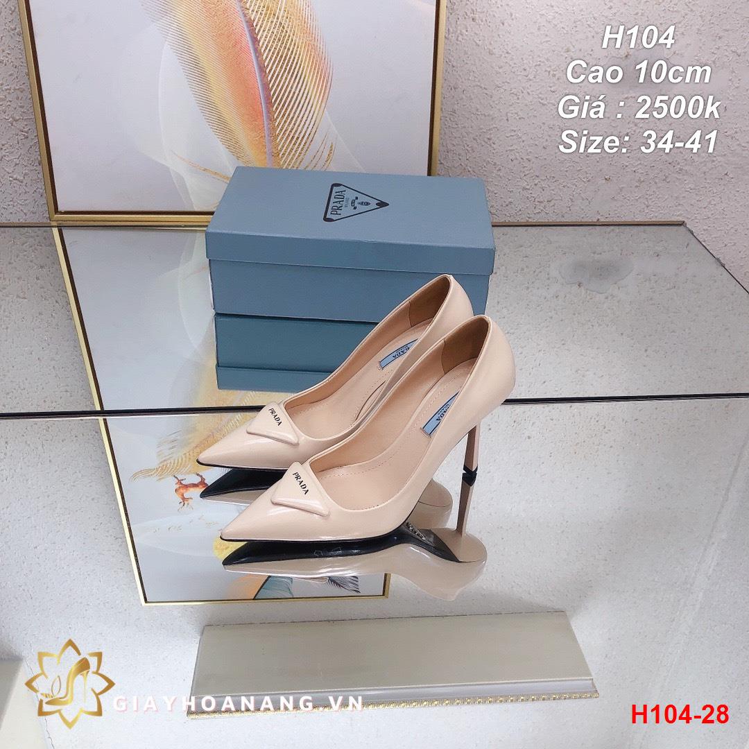 H104-28 Prada giày cao 10cm siêu cấp
