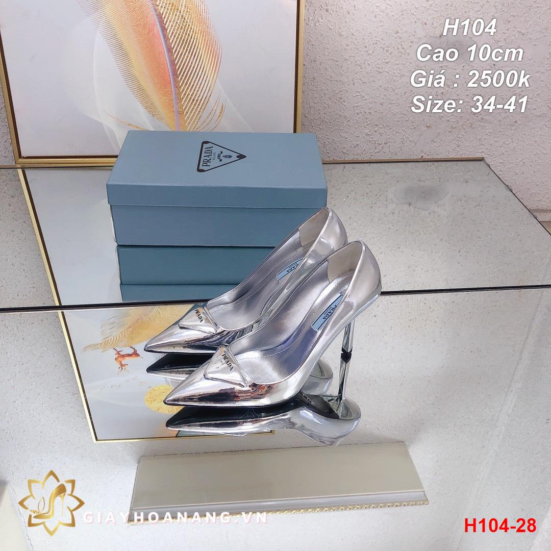 H104-28 Prada giày cao 10cm siêu cấp