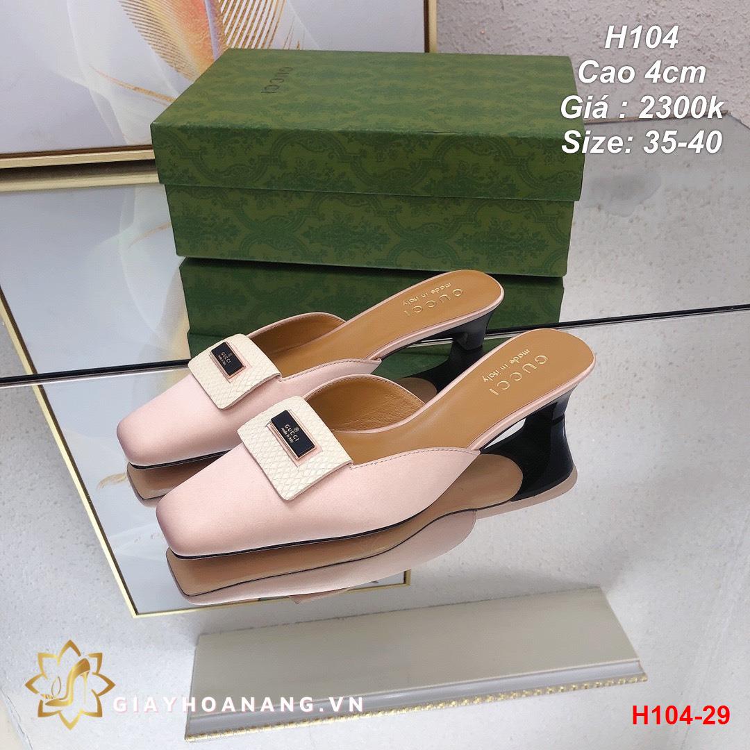 H104-29 Gucci dép sục cao 4cm siêu cấp