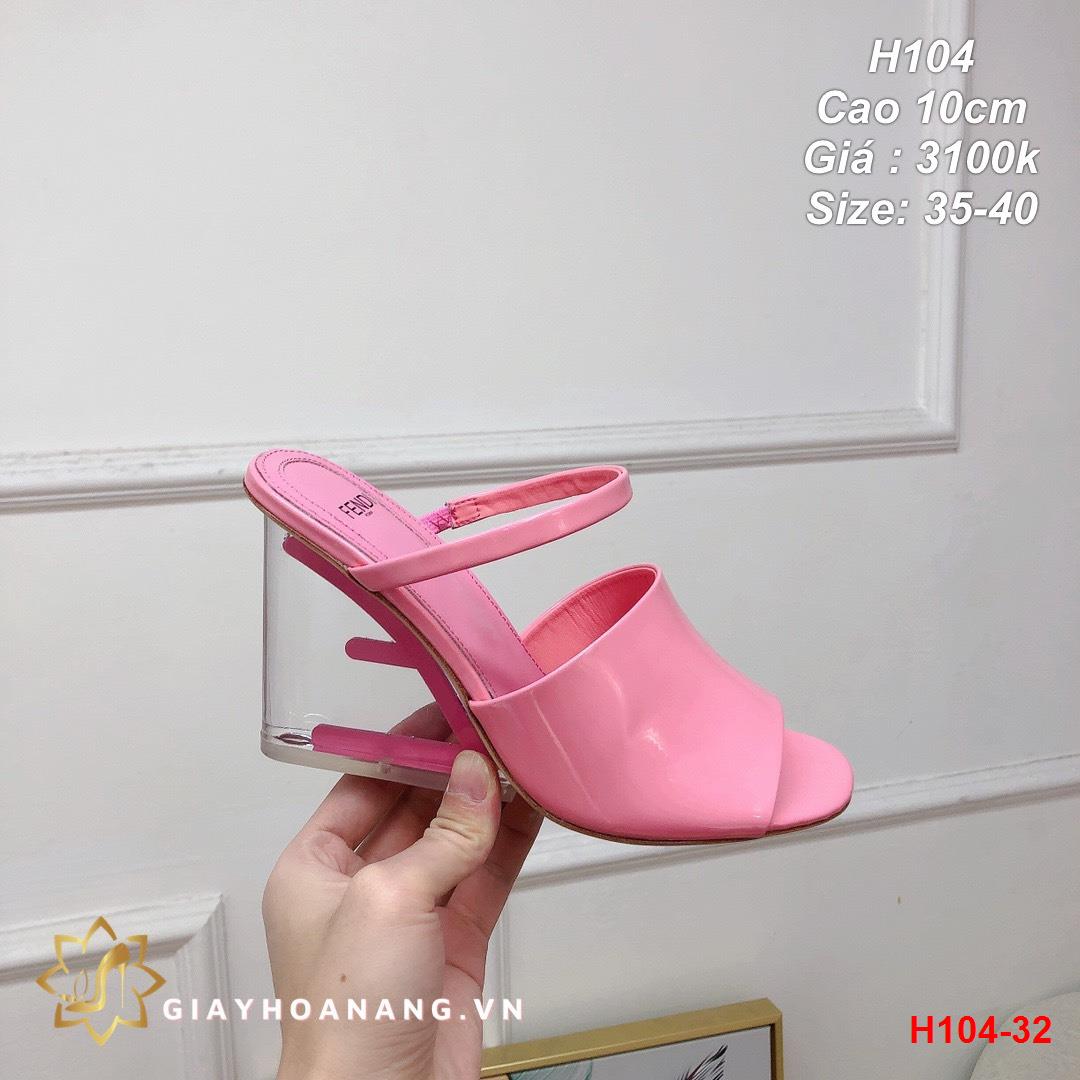 H104-32 Fendi sandal cao 10cm siêu cấp