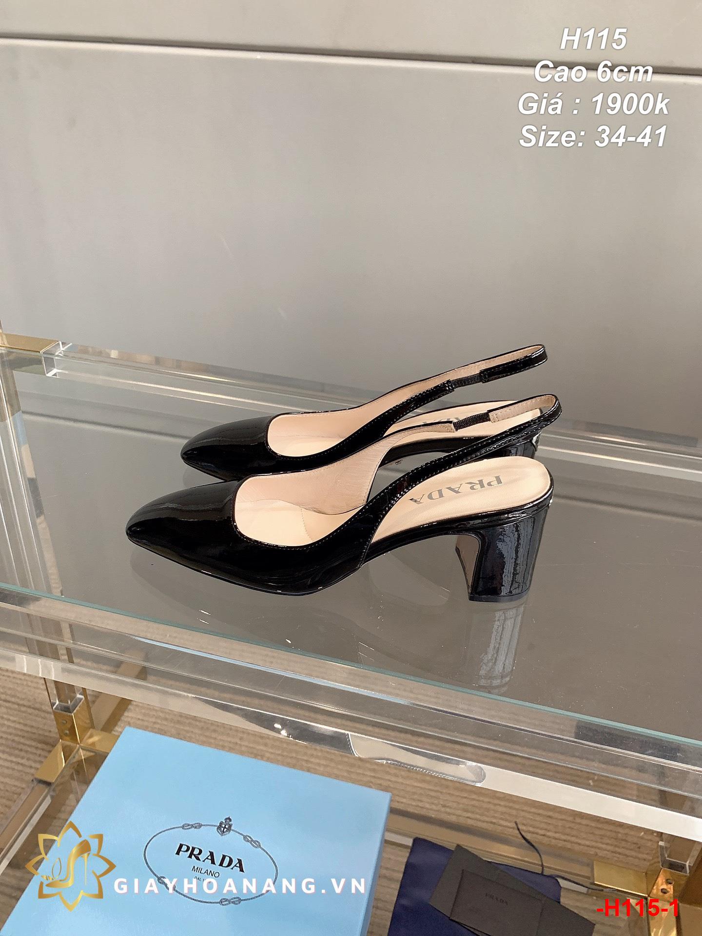 -H115-1 Prada sandal cao 6cm siêu cấp