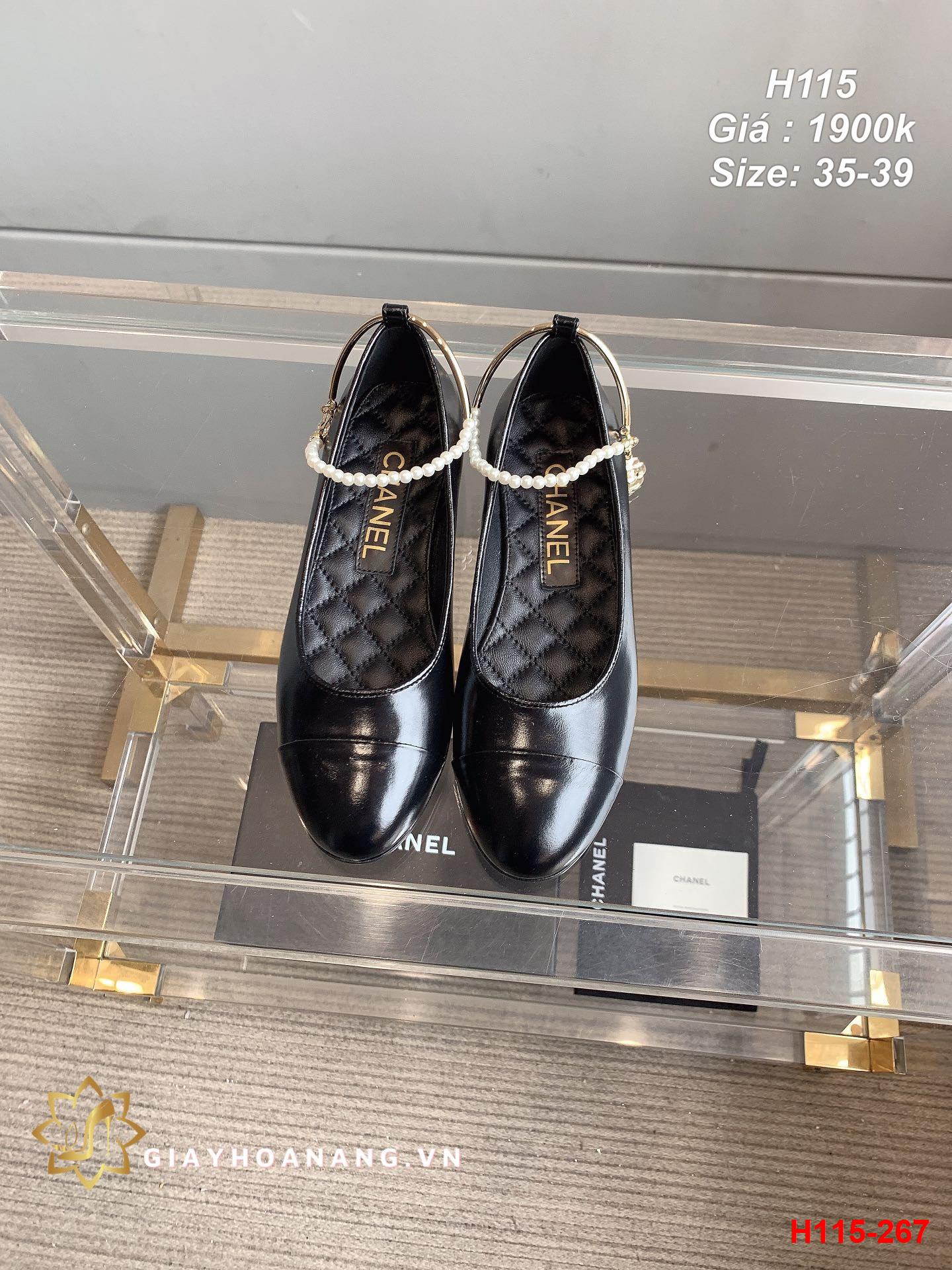 H115-267 Chanel giày bệt siêu cấp